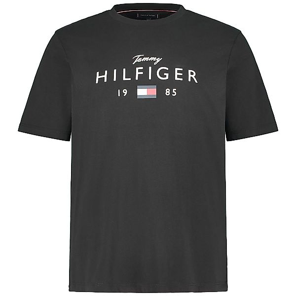 Tommy Hilfiger T-Shirt mit Label-Print Farbe schwarz Größe: 4XL günstig online kaufen