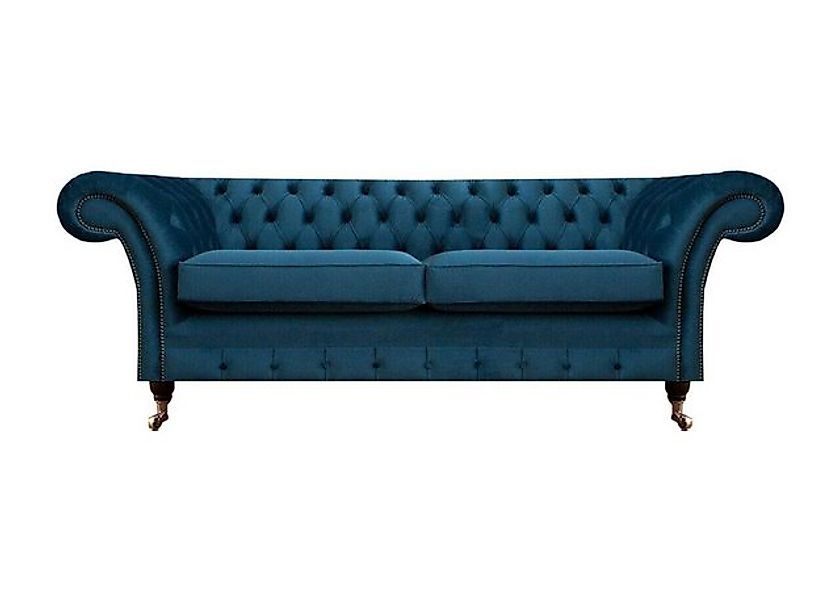 JVmoebel 2-Sitzer Chesterfield Sofa Couch Zweisitzer Designer Textil Wohnzi günstig online kaufen