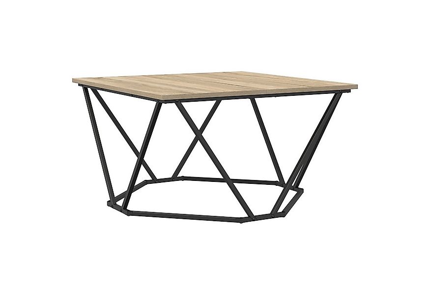 vidaXL Couchtisch Couchtisch Sonoma Eiche Spanplatte und Metall Mittel Quad günstig online kaufen