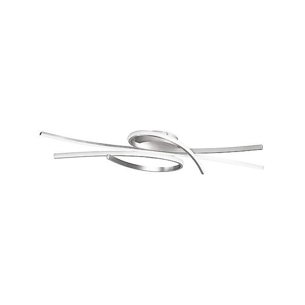 LED-Deckenlampe Biba, nickelfarben, Länge 100 cm, Metall CCT günstig online kaufen