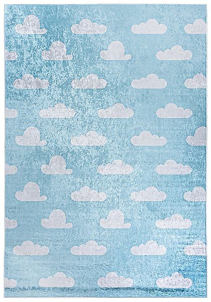 Mazovia Kinderteppich Kinderteppich Kinderzimmerteppich Wolken Sky, 120 x 1 günstig online kaufen