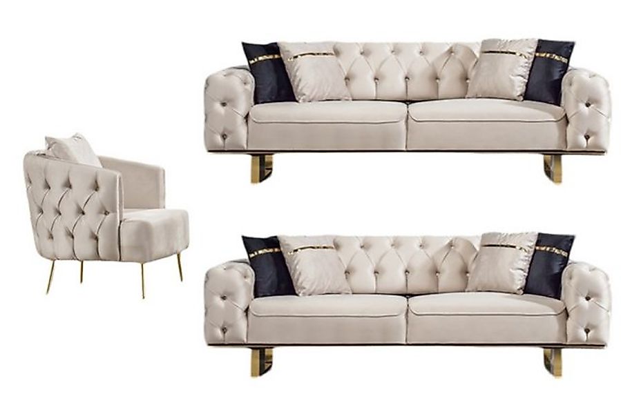 Villa Möbel Polstergarnitur Roma, (Set, 3-tlg), günstig online kaufen