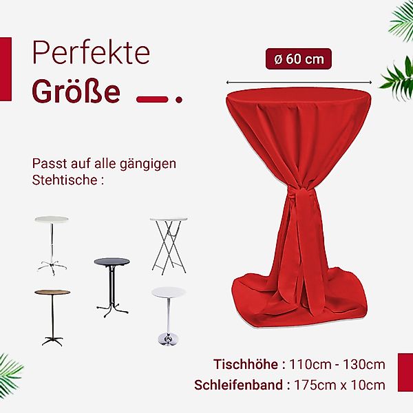 TexDeko Stehtischhusse Premium für Bistrotisch mit günstig online kaufen