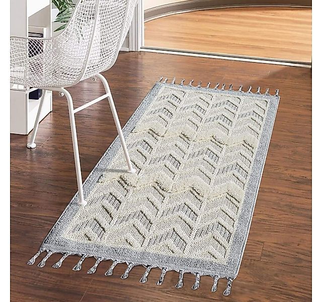 Carpet City Hochflor-Teppich VALENCIA 920, rechteckig, Höhe: 20 mm, Läufer, günstig online kaufen