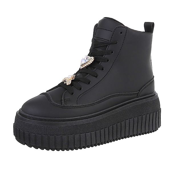 Ital-Design Damen Schnürschuhe Freizeit Schnürstiefelette (87451789) günstig online kaufen