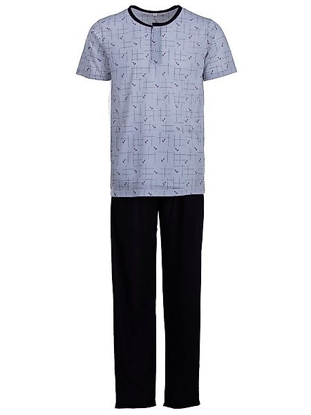 Lucky Schlafanzug Pyjama Set Kurzarm- Zweigen günstig online kaufen