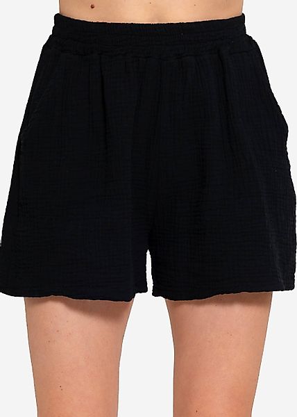 SASSYCLASSY Shorts High-Waist Musselin Shorts Damen günstig online kaufen