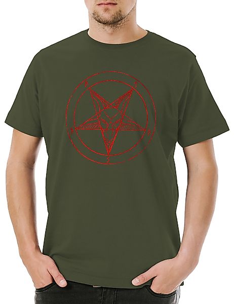 Urban Backwoods Print-Shirt Baphomet Pentagram Sign günstig online kaufen