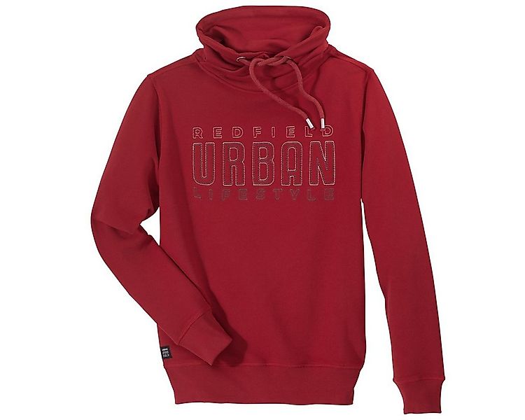 redfield Sweater Redfield XXL Sweatshirt rot Schlauchkragen modisch günstig online kaufen