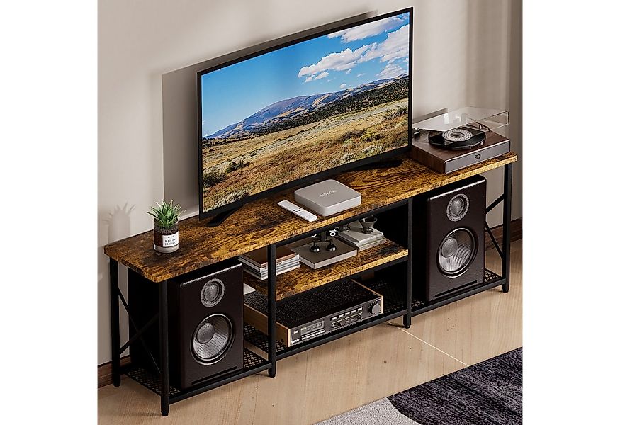 Yorbay Lowboard TV Schrank für Fernseher bis zu 70 Zoll,160 Breite mit offe günstig online kaufen
