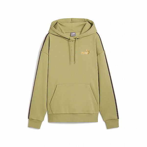 PUMA Kapuzensweatshirt "ESS TAPE MINIMAL GOLD HOODIE FL", mit Metallic-Akze günstig online kaufen