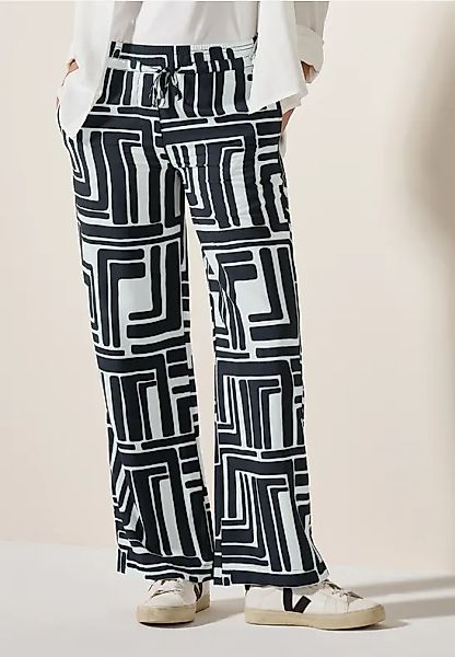 CECIL Gemusterte Strukturhose günstig online kaufen