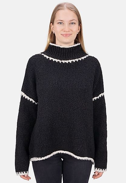 Seasons of April V-Ausschnitt-Pullover JOLIE Damen Strickpullover mit Stehk günstig online kaufen