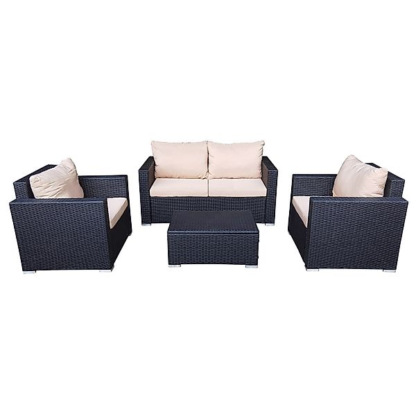 HTI-Living Gartenlounge-Set Terrassenmöbel Caletta, (Set, 4-tlg., günstig online kaufen