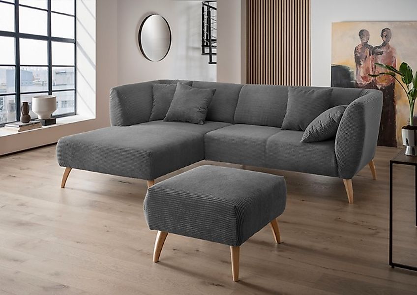 Home affaire Ecksofa »Colori Polstermöbel mit zeitlos eleganter Rückenführu günstig online kaufen