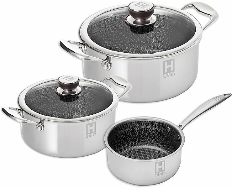HENSSLERS Topf-Set Set, 1 Universaltopf Ø 20 cm und Ø 24 cm mit Deckel, 1 S günstig online kaufen