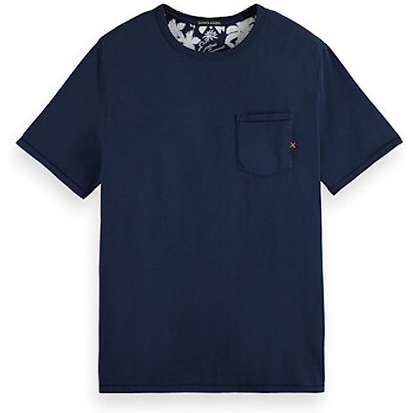 Scotch & Soda  T-Shirt Shirt Kurzarmshirt mit R-Neck und Brusttasche günstig online kaufen