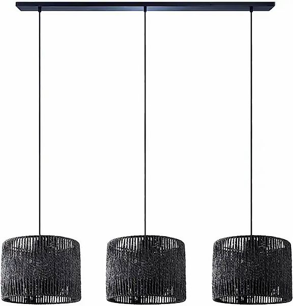 Paco Home Pendelleuchte »Boniat« E27 Korb Geflochten Boho Wohnzimmer Lampen günstig online kaufen