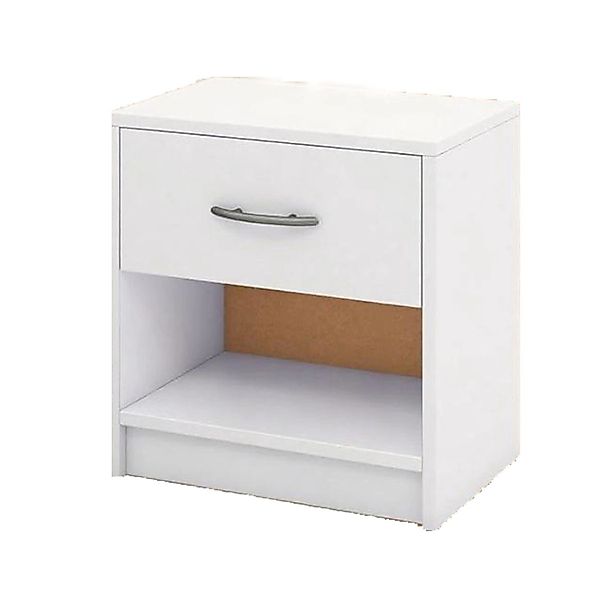 Costway Nachttisch mit Schublade & Offenem Fach Natur & Weiß günstig online kaufen