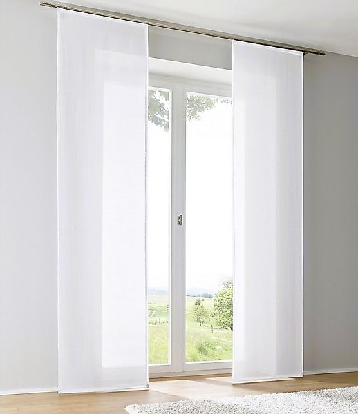 Kutti Schiebegardine Enya-Uni (1 St), Paneelwagen, halbtransparent, Ausbren günstig online kaufen