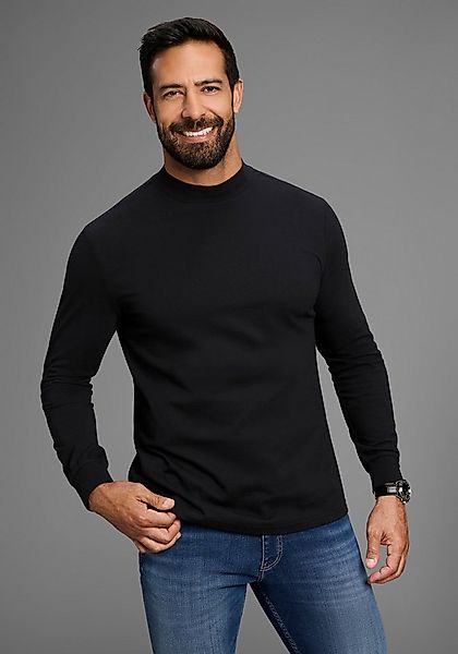 Man's World Stehkragenshirt Neue Kollektion! mit Bündchen günstig online kaufen