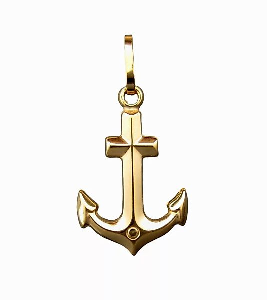 NICEANDnoble Kettenanhänger 585er Gelbgold Kettenanhänger Anker, günstig online kaufen