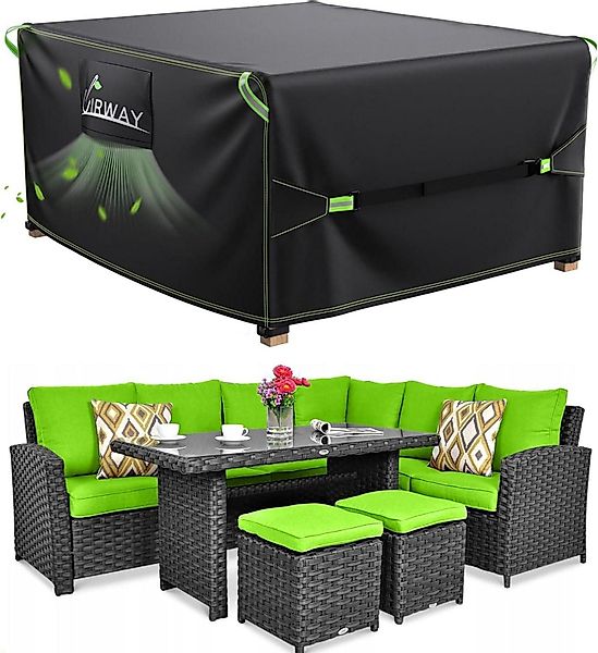 LuxusKollektion Gartenmöbel-Schutzhülle Abdeckung für Gartenmöbel 200x200x9 günstig online kaufen