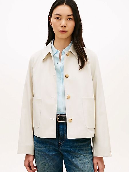 Tommy Hilfiger Kurzjacke "COTTON SHORT JACKET" mit aufgesetzten Taschen, Re günstig online kaufen