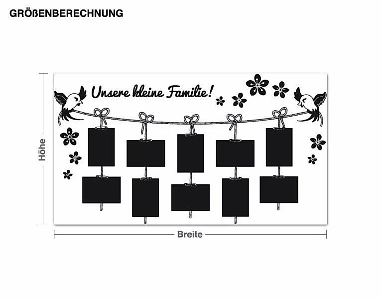 Wandtattoo Unsere kleine Familie günstig online kaufen