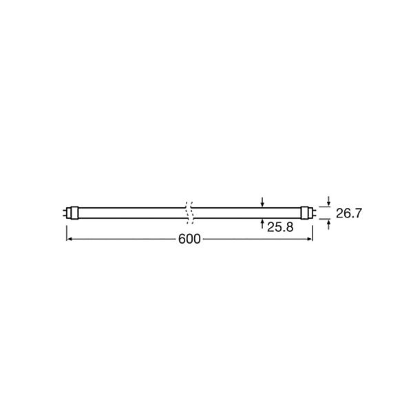 LEDVANCE LED TUBE T8 EM FLUORA 600 mm 6.6W - 4099854178115 günstig online kaufen
