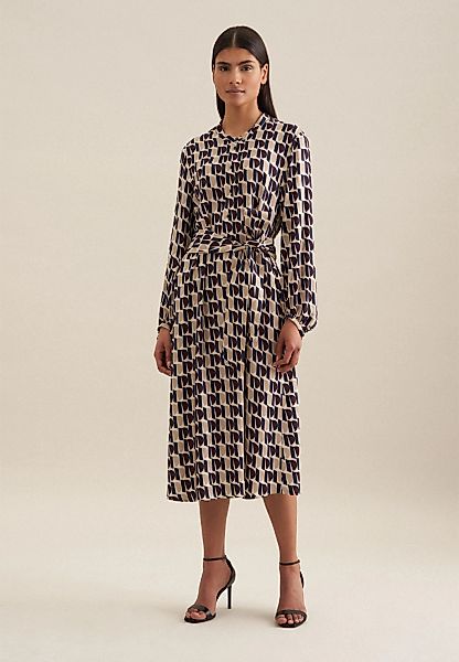 seidensticker Sommerkleid "Schwarze Rose" 1/1 Kragen Druck günstig online kaufen