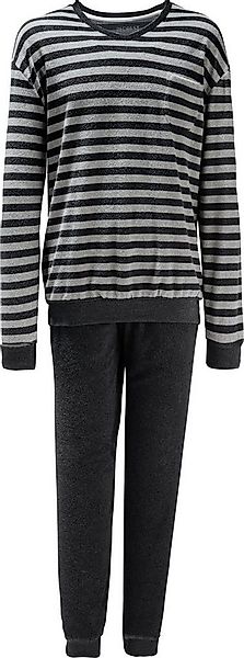 REDBEST Pyjama Herren-Schlafanzug Frottee Streifen günstig online kaufen