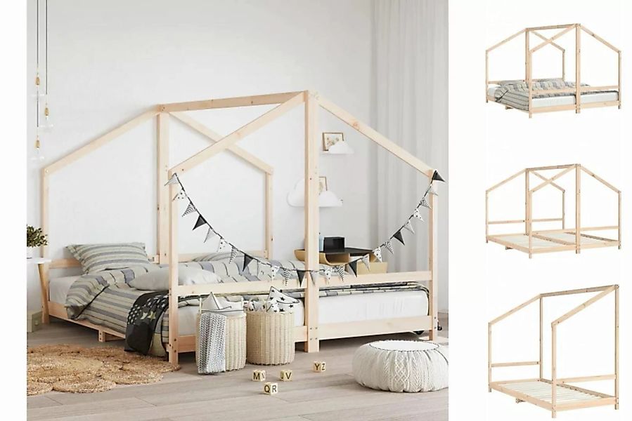 vidaXL Kinderbett Kinderbett 2x90x200 cm Massivholz Kiefer günstig online kaufen