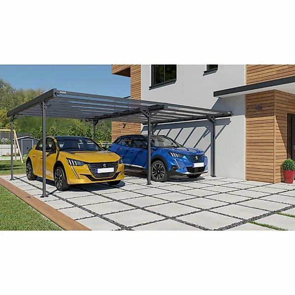 Terrando Doppelcarport Mistral Aluminium B 600 cm x T 500 cm günstig online kaufen