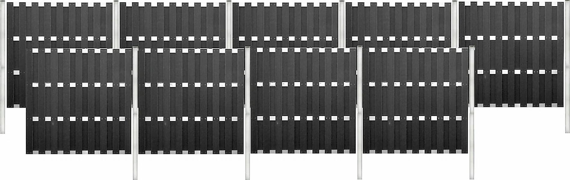 Tetzner & Jentzsch Sichtschutzelement "EL PASO WPC" 16,88 m Gesamtlänge, 19 günstig online kaufen