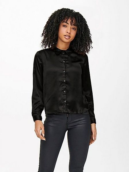 JACQUELINE de YONG Blusenshirt Elegante Satin Bluse Langarm Tunika Hemd Bus günstig online kaufen