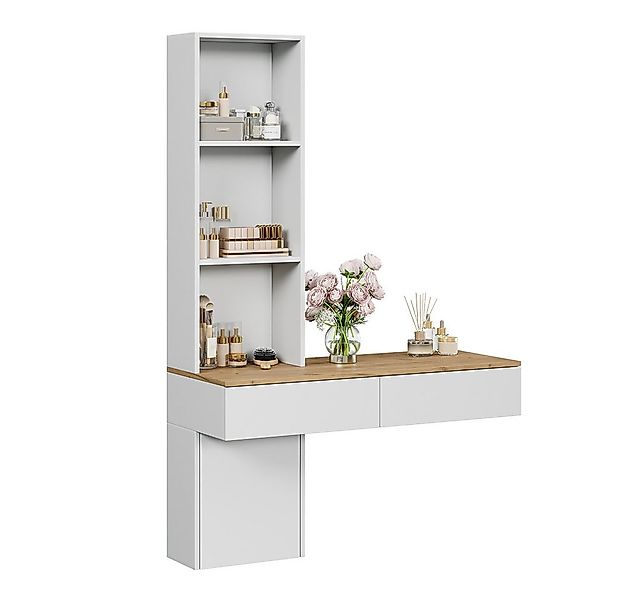 Vicco Schminktisch Melora, Weiß/Eiche, 100 cm günstig online kaufen