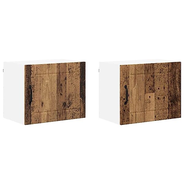 vidaXL Küchenschrank 2 Stk Altholz 50 x 31 x 40 cm Holzwerkstoff 884911 günstig online kaufen