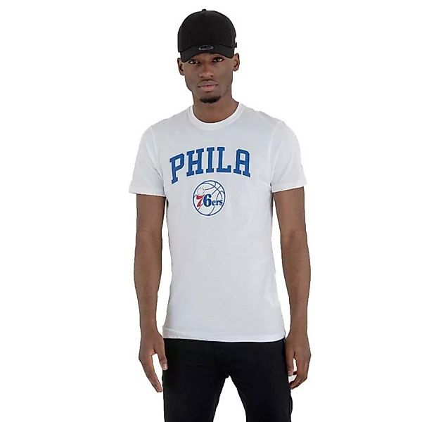 New Era Team Logo Philadelphia 76ers Kurzärmeliges T-shirt M White günstig online kaufen