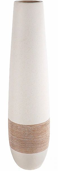 GILDE Bodenvase »Vase Olbia creme H. 66 cm«, (1 St.) günstig online kaufen