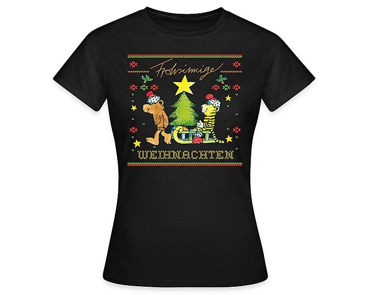 Spreadshirt T-Shirt Janosch Frohsinnige Weihnachten Ugly Christmas Frauen T günstig online kaufen
