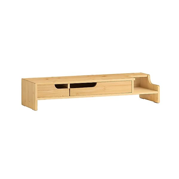 SoBuy Monitorständer mit 2 Schubladen Monitorerhöhung für Schreibtisch 60x1 günstig online kaufen