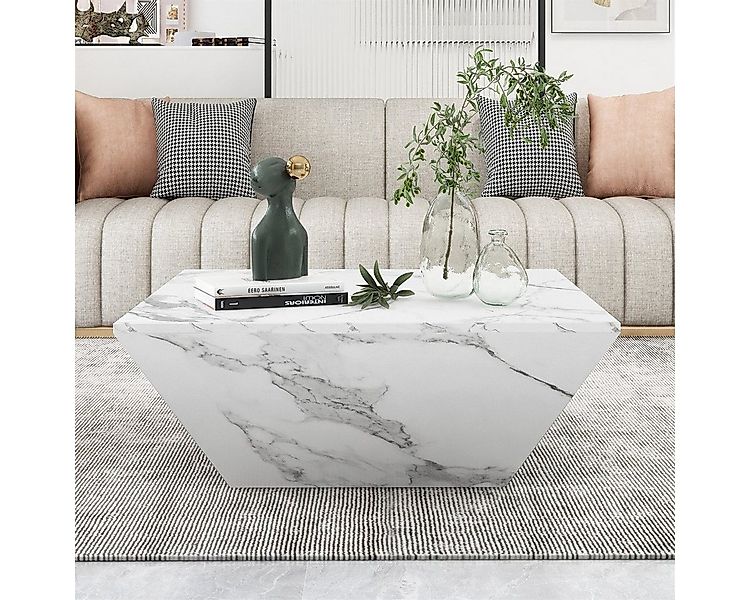 XDeer Couchtisch Moderner Trommel Couchtisch(weiß,70*70*37cm)Wohnzimmertisc günstig online kaufen