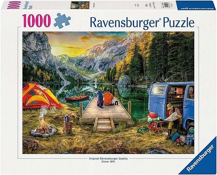 Ravensburger Puzzle Campingurlaub, 1000 Puzzleteile, Made in Germany günstig online kaufen