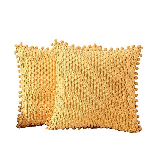 Coonoor Kissenbezüge Sofa Kissenbezug,mit Pompons, (2 Stück), für Weihnacht günstig online kaufen