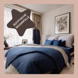 Amqua Bettwäsche Luxus Mako Satin, 100% günstig online kaufen