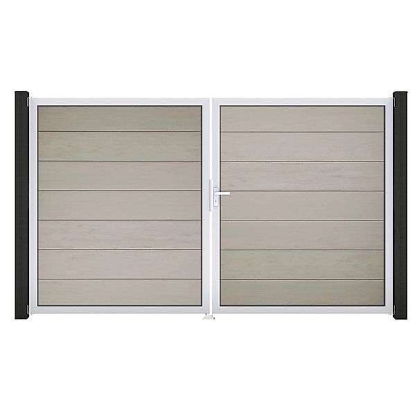GroJa Steckzaun Tor Grande DIN Rechts EV1 Bi-Color Sand günstig online kaufen