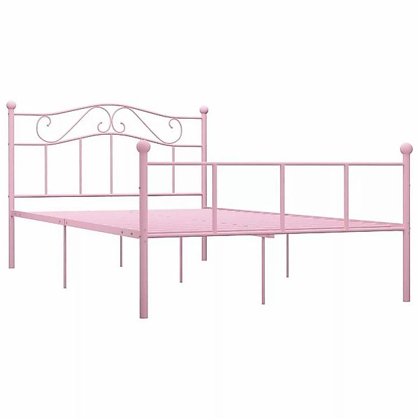Bettgestell Rosa Metall 140×200 Cm günstig online kaufen