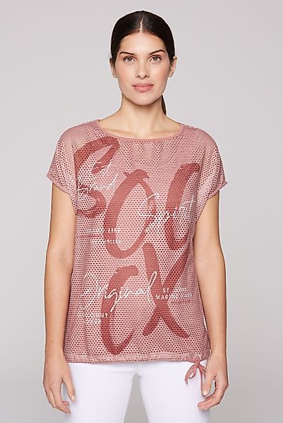 SOCCX 2-in-1-Shirt mit Bindeband am Saum günstig online kaufen