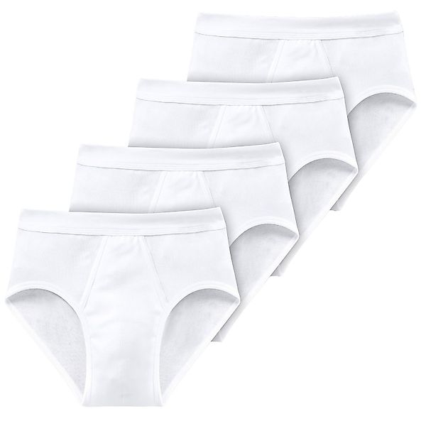 Schiesser Slip Essentials (4-St) mit Eingriff, günstig online kaufen
